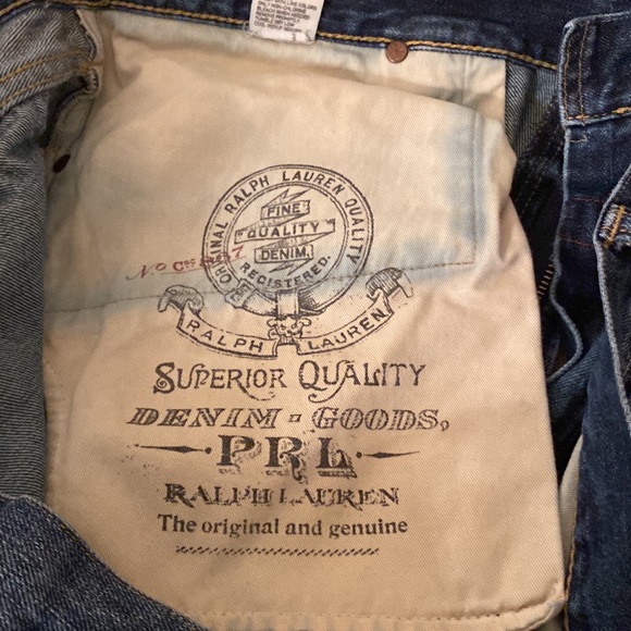 Ralph Lauren Polo distressed mens jeans in a relaxed casual fit - Picture 8 of 8